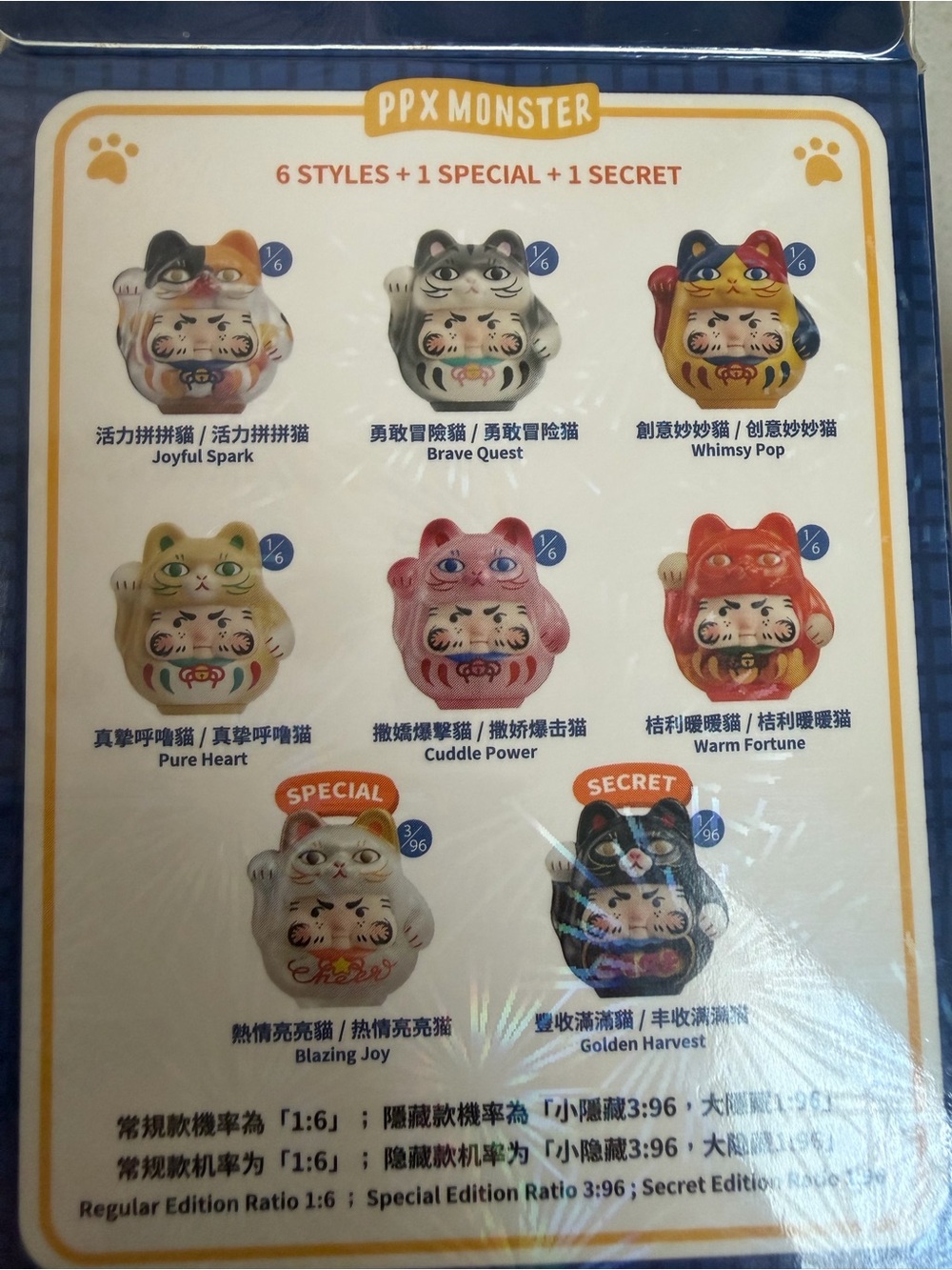 ToyZero PP x Monster 'Sparkle Kitten - Pure Heart’ Daruma - Picture 7 of 8